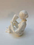 Sculpture papier LECTRICE A