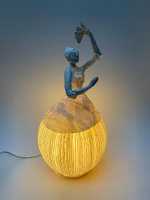 Sculpture lumineuse MADEMOISELLE F