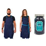 Tablier de cuisine JEANS BLEU 