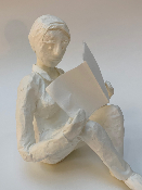 Sculpture papier LECTRICE A