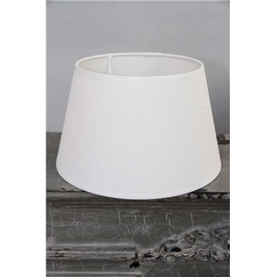 Abat-jour cylindrique LIN BLANC (40)