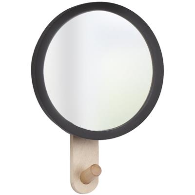 Miroir avec patère HUB 