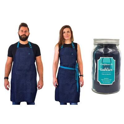 Tablier de cuisine JEANS BLEU 