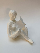 Sculpture papier LECTRICE A