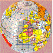 Globe terrestre gonflable