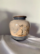 Vase bateau en céramique - VINTAGE
