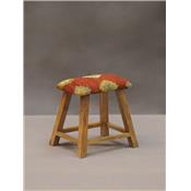 Tabouret en kilim ROUILLE