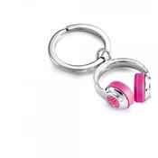 Porte-clés CASQUE AUDIO ROSE