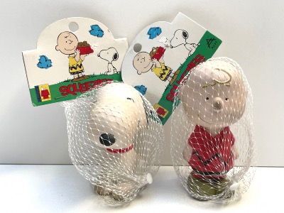 FIGURINE ANTI STRESS  Snoopy et Charlie Brown