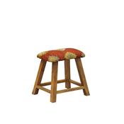 Tabouret en kilim ROUILLE