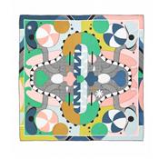 Foulard BIANCA ROSE VERT