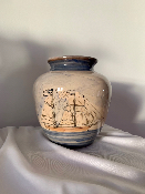 Vase bateau en céramique - VINTAGE